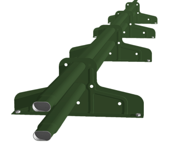 картинка Снегозадержатель Стандарт Т4 d 40х20 RR11 (3м) Центр Кровли