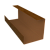 Планка угла внутреннего составная нижняя 0,45 Print Elite Golden Wood TwinColor (3м) Центр Кровли