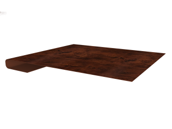 картинка Планка завершающая 0,45 Print Elite Cherry Wood TwinColor (3м) Центр Кровли