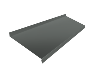 фото Отлив простой 250 0,45 PE с пленкой RAL 7005 мышино-серый (3м) Центр Кровли картинка Отлив простой 250 0,45 PE с пленкой RAL 7005 мышино-серый (3м) Центр Кровли