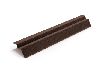 картинка Планка карнизная для композитной черепицы Metrotile коричневый (1,355м) Центр Кровли