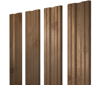 картинка Штакетник Twin с прямым резом 0,45 Print Premium Pine Wood Fresh Центр Кровли