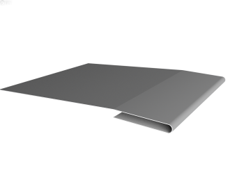 картинка Планка начальная 0,45 PE с пленкой RAL 9006 бело-алюминиевый (2м) Центр Кровли