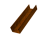 Стойка жалюзи Milan,Tokyo 0,45 Print-double Premium Golden Wood Intense F (3м) Центр Кровли