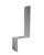 Планка примыкание боковое фальц 0,7 PE с пленкой RAL 7004 сигнальный серый (2м) Центр Кровли
