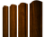 Штакетник Круглый фигурный 0,45 Print Premium Golden Wood Intense FTC Центр Кровли