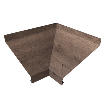 картинка Угол отлива внутренний 150 0,45 Print Premium с пленкой Almond Wood Fresh Центр Кровли