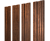 Штакетник М-образный В с прямым резом 0,45 Print Premium Golden Wood Fresh TwinColor Центр Кровли