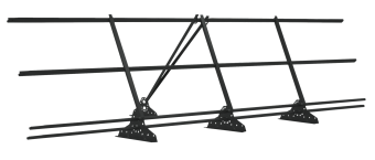 картинка Ограждение кровельное со снегозадержателем на фальц Grand Line 0,9х3м RAL 7016 Центр Кровли