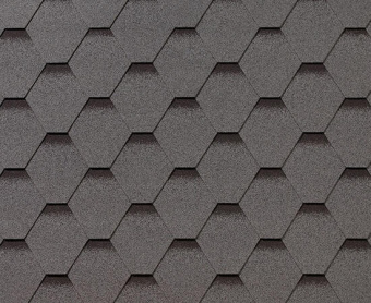 картинка Черепица гибкая RoofShield Премиум Стандарт серый с оттенением Центр Кровли