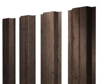 картинка Штакетник П-образный A с прямым резом 0,45 Print Premium Almond Wood Fresh Центр Кровли