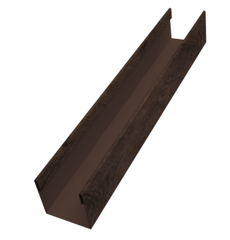 картинка Стойка жалюзи Milan Slim 0,45 Print Elite Antique Wood TwinColor (2,5м) Центр Кровли
