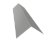 Планка конька плоского 145х145 0,45 Drap TX RAL 7047 телегрей 4 (3м) Центр Кровли