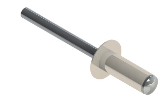 картинка Заклёпка вытяжная Daxmer 4,8х12 RAL 9001 (500 шт) сталь/сталь Центр Кровли