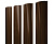 Штакетник Полукруглый Slim с прямым резом 0,45 Print Elite Choco Wood TwinColor Центр Кровли
