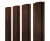 Штакетник Прямоугольный с прямым резом 0,4 Print Premium Cherry Wood Dark FTC Центр Кровли