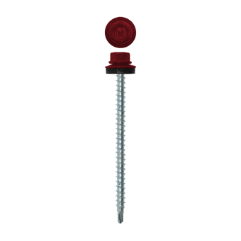 картинка Саморез кровельный Daxmer 4,8х70 (100шт) сверло №1 RAL 3003 Центр Кровли