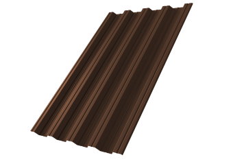 картинка Профнастил НС44R Grand Line 0,5 PurLite матовый RAL 8017 шоколад Центр Кровли
