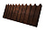 Профнастил С8A v01 фигурный 0,45 Print Premium с пленкой Cherry Wood Fresh TwinColor Центр Кровли