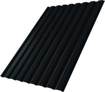 картинка Профнастил С20A Grand Line 0,5 Velur RAL 7016 антрацитово-серый Центр Кровли