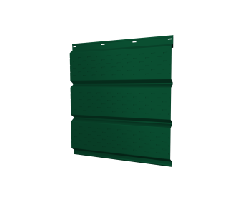 фото Софит металлический полная перфорация 0,5 Satin с пленкой RAL 6005 зеленый мох Центр Кровли картинка Софит металлический полная перфорация 0,5 Satin с пленкой RAL 6005 зеленый мох Центр Кровли