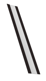 картинка Крепежная планка жалюзи Milan, Milan Slim, Tokyo 0,5 Satin RAL 9005 черный (2,5м) Центр Кровли
