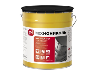 картинка Мастика кровельная Технониколь №21 Техномаст 20кг (ведро) Центр Кровли