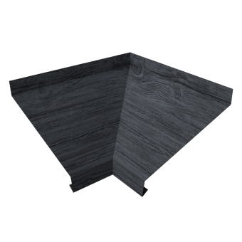 картинка Угол отлива внутренний 200 0,45 Print Premium с пленкой Grey Wood TwinColor Центр Кровли