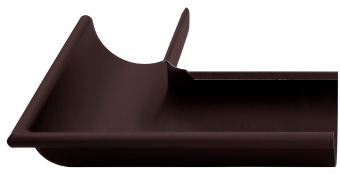 картинка Угол желоба внешний 90 гр 125 мм Matte PU RAL 9005 Центр Кровли