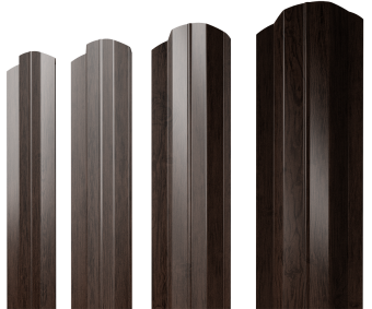 картинка Штакетник М-образный А фигурный 0,45 Print-Double Premium Antique Wood Центр Кровли