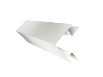 фото Угол внешний сложный фальц 0,45 PE-Double с пленкой RAL 9003 сигнальный белый (2м) Центр Кровли картинка Угол внешний сложный фальц 0,45 PE-Double с пленкой RAL 9003 сигнальный белый (2м) Центр Кровли