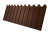 Профнастил С8A v01 фигурный 0,45 Print Elite Choco Wood TwinColor Центр Кровли