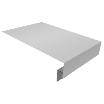 картинка Планка околооконная сложная фальц 0,45 Drap TX RAL 7047 телегрей 4 (3м) Центр Кровли