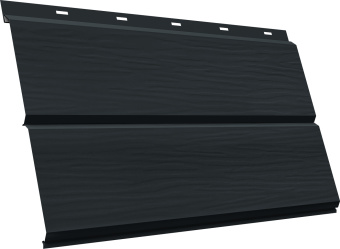 картинка ЭкоБрус новый 3D Grand Line 0,5 GreenCoat Pural БТ матовый с пленкой RR2H3 (RAL 7016 антрацитово-серый) Центр Кровли