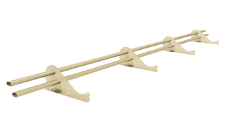 картинка Снегозадержатель трубчатый Snow Kit RAL 1015 3м Центр Кровли