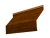 Ламель забора жалюзи Milan new 0,45 Print Premium с пленкой Golden Wood Intense FTC Центр Кровли
