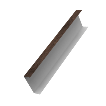 картинка Декоративная накладка на столб универсальная 62х55 для забора жалюзи 0,45 Print-double Elite Antique Wood (2,5м) Центр Кровли