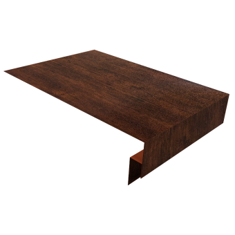 картинка Планка околооконная сложная 250х50х12 (j-фаска) 0,4 Print Premium Cherry Wood Dark FTC (2м) Центр Кровли