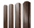Штакетник Прямоугольный фигурный 0,45 Print Premium Antique Wood TwinColor Центр Кровли