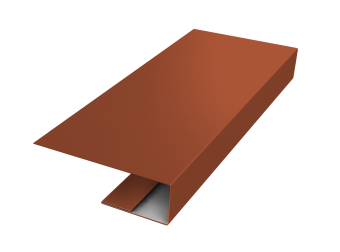 картинка J-Профиль 12мм 0,5 Satin Matt RAL 8004 терракота (3м) Центр Кровли