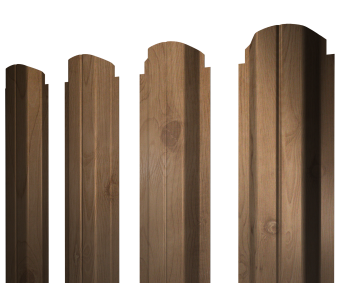 картинка Штакетник П-образный А фигурный 0,45 Print Premium Pine Wood Fresh Центр Кровли