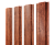 Штакетник Прямоугольный с прямым резом 0,45 Print Premium Rowan Wood Intense FTC Центр Кровли