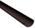 Желоб полукруглый 125 мм 3 м Matte PU RAL 9005 Центр Кровли