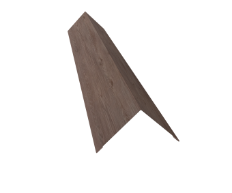 картинка Угол внешний 110х110 0,45 Print Elite White Wood TwinColor (2м) Центр Кровли