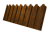 Профнастил С20A фигурный 0,45 Print Elite Golden Wood TwinColor Центр Кровли