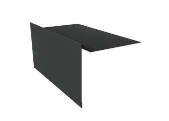 фото Планка ветровая для мягкой кровли 100х20х70 0,5 Velur X RAL 7016 антрацитово-серый (3м) Центр Кровли картинка Планка ветровая для мягкой кровли 100х20х70 0,5 Velur X RAL 7016 антрацитово-серый (3м) Центр Кровли