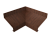 Угол отлива внутренний 50 0,45 Print Elite с пленкой Choco Wood TwinColor Центр Кровли