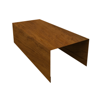 фото Крышка для забора из сайдинга ЭкоБрус 0,45 Print-double Elite Golden Wood (3м) Центр Кровли картинка Крышка для забора из сайдинга ЭкоБрус 0,45 Print-double Elite Golden Wood (3м) Центр Кровли