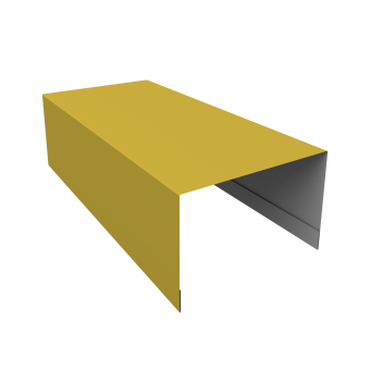 фото Крышка для забора из сайдинга (Блок-хаус new) 0,45 PE RAL 1018 цинково-желтый (3м) Центр Кровли картинка Крышка для забора из сайдинга (Блок-хаус new) 0,45 PE RAL 1018 цинково-желтый (3м) Центр Кровли