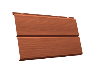 картинка ЭкоБрус 3D 0,345 Grand Line 0,45 Drap с пленкой RAL 8004 терракота Центр Кровли